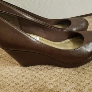 Brown Wedges. Size 9.5.